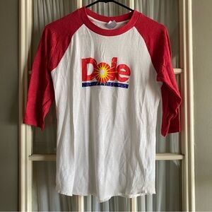 Dole baseball style ringer tee